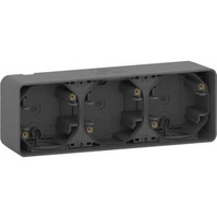 Бокс двухпостовый MUREVA S для накладного монтажа, антрацит, IP55 - MUR37713 Schneider Electric