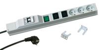 Блок розеток для 19 шкафов 3 розетки + 2 IEC 320 C13 с индикатором и автоматом Zpas 18192