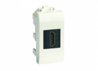 Розетка мультимедийная Brava 1мод. USB 2.0 черн. DKC 77200N (ДКС)