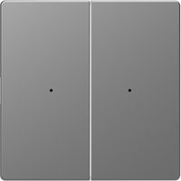 Клавиша двойная Merten D-Life PlusLink без символов SD нерж. сталь SchE MTN5220-6036 Schneider Electric