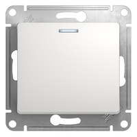 Переключатель проходной 1-кл. СП Glossa 10А IP20 (сх. 6а) 10AX с подсветкой механизм бел. SchE GSL000163 Schneider Electric