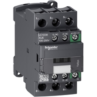 КОНТАКТОР D 3P AC3 440В 38A, КАТУШКА УПР. 100-250В AC/DC, ЗАЖИМ ПОД ВИНТ | LC1D38KUE Schneider Electric