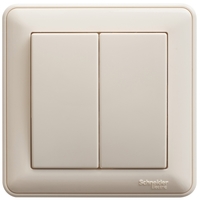 Переключатель 2-кл. СП W59 10А IP20 10AX в сборе сл. кость SchE VS610-256-28 Schneider Electric