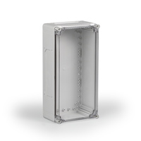 Cubo C 200 x 400 132 мм, выбивные фланцы, прозрачная крышка, PC, IP 66/67 - CPCF204013T Ensto