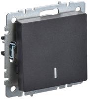 Выключатель 1-кл. СП BRITE ВС10-1-1-БрЧ 10А с инд. черн. IEK BR-V10-1-10-K02 (ИЭК)