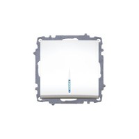 Выключатель 1-кл. СП Zena 10А IP20 с LED-подсветкой механизм бел. ABB 609-010200-201