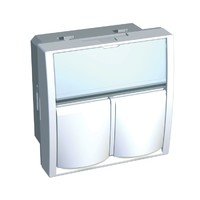 Механизм розетки телеф. 2-м СП Altira RJ12 бел. SchE ALB45314 Schneider Electric