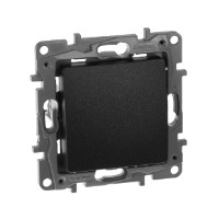 Механизм переключателя 1-кл. СП Etika 10А IP20 250В 10AX авт. зажимы антрацит Leg 672605 Legrand