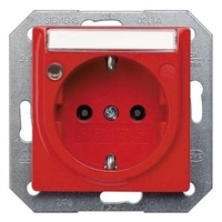 ОРАНЖЕВЫЙ РОЗЕТКА SCHUKO 10A DC/16A AC 250В C БЕЗРЕЗЬБОВЫМИ КОНТАКТНЫМИ ЗАЖИМАМИ С ИНДИКАЦИЕЙ СТАТУСА И ПОЛЕМ ДЛЯ НАДПИСИ ЭЛ.-МЕХ.ЧАСТЬ DELTA I-SYSTEM Siemens 5UB1563