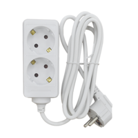 Удлинитель 2G-2-SMART двухместный 10А с заземлением 2м 8322 | 4690612013787 IN HOME