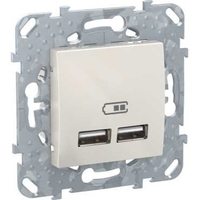 Устройство зарядное Unica 2 USB 2.1А беж. SchE MGU5.418.25ZD Schneider Electric