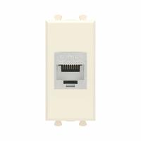 Розетка компьютерная 1мод. Avanti "Ванильная дымка" RJ45 кат.6A без шторок экранир. модульная механизм DKC 4405771 (ДКС)