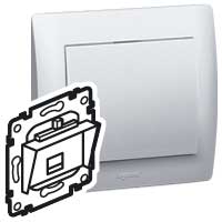 Механизм розетки компьютерной 2-м СП Galea Life RJ45 кат.6 UTP на винтах Leg 775830 Legrand
