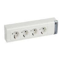 Многорозеточный блок - 4x2К+З 250 В~ с кабелем мм длина 253 | 050626 Legrand
