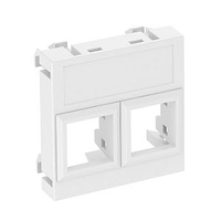 Корпус компьютерной розетки Modul45 тип LE (прямой) 45x45 мм (белый) (DTG-02LE RW1) | 6119304 OBO Bettermann