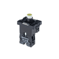 Основание с модулем подсветки, 1NO блок-контакт, желтый, 220V AC/DC, пласт. MTB2-EW635 | 43332 ОВЕН