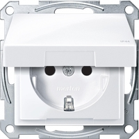 Механизм розетки Schuko с крышкой белый - MTN2314-0325 Schneider Electric