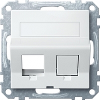 НАКЛОННАЯ ЦПЛАТА ДЛЯ KEYSTONE RJ45, БЕЛ | MTN4568-0319 Schneider Electric