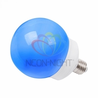 Лампа светодиодная 2Вт шар d100 12LED син. E27 Neon-Night 405-133