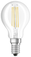Лампа светодиодная филаментная LED Star P 4.5Вт (замена 40Вт) прозр. 6500К холод. бел. E14 470лм угол пучка 300град. 220-240В OSRAM 4058118166602