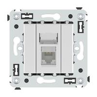 Компьютерная розетка RJ-45 в стену, кат.6 одинарная,"Avanti", "Белое облако" | 4400293 DKC (ДКС)