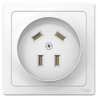 Розетка силовая СП BLANCA 3P+N 32А 400В бел. SchE BLNSR003241 Schneider Electric