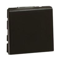 Выключатель кнопочный 2мод. Mosaic 6А черн. Leg 079140L Legrand