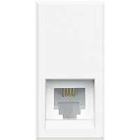 Розетка телефонная Axolute RJ11 К10 кат.3 бел. Leg BTC HD4258C11N Legrand