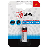 Батарейка щелочная (алкалиновая) LR1-1BL (12/144/10800) (LR1) | C0045625 ЭРА (Энергия света)