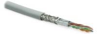 Кабель SFUTP4-C5E-S24-IN-LSZH-GY-305 витая пара SF/UTP кат. 5e; 4 пары (24 AWG) ож (solid) экран - фольга + медная оплетка LSZH (-20град.C +75град.C) сер. (уп.305м) Hyperline 246264
