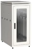 Шкаф напольный сетевой 19 LINEA N 24U 800х1000мм стеклянная передняя дверь, задняя перфорированная серый - LN35-24U81-GP IEK (ИЭК)