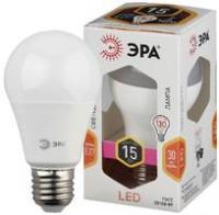 Лампа светодиодная LED A60-15W-827-E27 (диод, груша, 15 Вт, тепл, E27) (10/100/1500) | Б0050281 ЭРА (Энергия света)