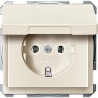Механизм розетки СП Merten с защ. крышкой беж. SchE MTN2311-4044 Schneider Electric