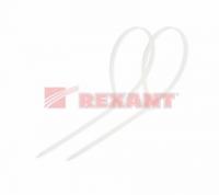 Хомут кабельный 3.5х100 многоразовый нейл. СКМ-150 бел. (уп.100шт) Rexant 07-0159