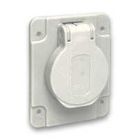 Розетка силовая 10/16А 65х85мм винты сзади IP54 сер. SchE PKS61G Schneider Electric