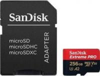Флеш-карта microSDXC 256Гбайт Class10 SDSQXCZ-256G-GN6MA Extreme Pro + adapter SANDISK 1442358