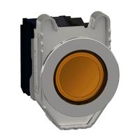Кнопка 22мм 230-240В желт. с подсветкой 1НО 1НЗ заподлицо металл SchE XB4FW35M5 Schneider Electric