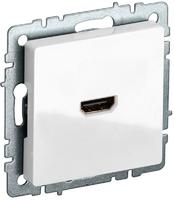 Розетка СП BRITE HDMI РHDMI-0-БрБ бел. IEK BR-H10-K01 (ИЭК)