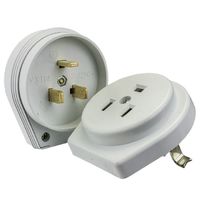 Разъем РШ-ВШ 32А 250В 2P+PE (СУ) пластиковый бел. EKF PROxima | AS-250-H-02