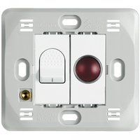 Выключатель 1-кл. 2мод. СП LivingLight 32А IP20 с неоном бел. Leg BTC N4011S Legrand