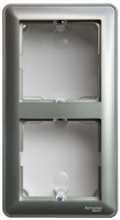 Коробка подъемная для наружного монтажа 2-м W59 с рамкой шампань SchE KP-252-48 Schneider Electric