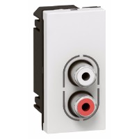 Розетка Аудио стерео 2 RCA - 078753 Legrand