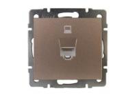 Механизм розетки компьютерной RJ45 Рейн матов. бронз. LEZARD 703-3188-139