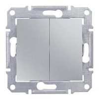 Выключатель 2-кл. СП Sedna 10А IP44 (сх. 5) 250В алюм. SchE SDN0300460 Schneider Electric