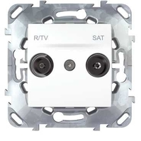 Механизм розетки R-TV-SAT 1-м СП Unica SchE MGU5.454.18ZD Schneider Electric