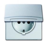 Розетка SCHUKO, 20 EUGKB-33-101, с крышкой, защитными шторками, Allwetter44, IP44, серебристый алюминий, уплотнительное кольцо в комплекте, 16А, 250 ABB 2CKA002064A0293