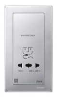 Центральная плата розетки для электробритвы алюминий - MTN213560 Schneider Electric