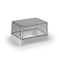 Cubo S 175 x 250 150 мм, 50 мм основание, Pg выбивные отверстие, прозрачная крышка, PC, IP 66/67 - SPCK182515T Ensto