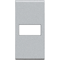 Клавиша Axial с 1 отверстием для вставки символа размер 1мод. LivingLight алюм. Leg BTC NT4916T Legrand