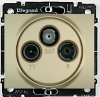 Розетка TV-FM-SAT СП Galea Life титан (DIY-упак.) Leg 696868 Legrand